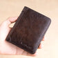 ⏳Time-Limited Special⏰Minimalist RFID Blocking Leather Wallet for Men – Ultra-Thin, Genuine Top-Layer Cowhide, Short Design for Everyday Carry