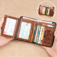 ⏳Time-Limited Special⏰Minimalist RFID Blocking Leather Wallet for Men – Ultra-Thin, Genuine Top-Layer Cowhide, Short Design for Everyday Carry