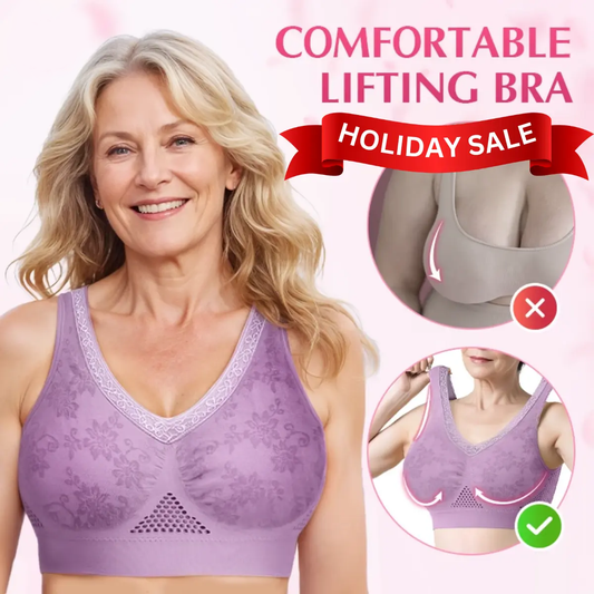 ⏳Time-Limited Special⏰Pure Cotton Buttonless Comfy Lifting Bra