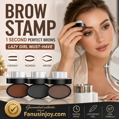 ⏳Time-Limited Special⏰Eyebrow Stamp Powder with Brush – Press & go, perfect brows in seconds. Waterproof, 24h wear, no salon needed. A beauty game‑changer! 💄🌸