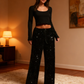 ⏳Time-Limited Special⏰Women's Sequin Sparkle Wide Leg Pants with Elastic Waistband✨