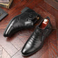 ⏳🔥Special Offer-Save 50%🔥👞Men's Leather Ankle Boots with Double Side Zipper and Pointed Toe🔥Free Shipping📦