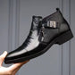 ⏳🔥Special Offer-Save 50%🔥👞Men's Leather Ankle Boots with Double Side Zipper and Pointed Toe🔥Free Shipping📦