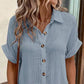 ⏳Time-Limited Special⏰Women's Buttoned Short Sleeve Pocket Casual Shirt Dress
