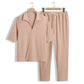 Men's 2 Pieces Short Sleeve V-Neck Top & Pants Sets
