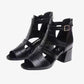 👡[35-40] 2025 New Soft Bottom Hollow Chunky Heel Soft Leather Roman Sandals