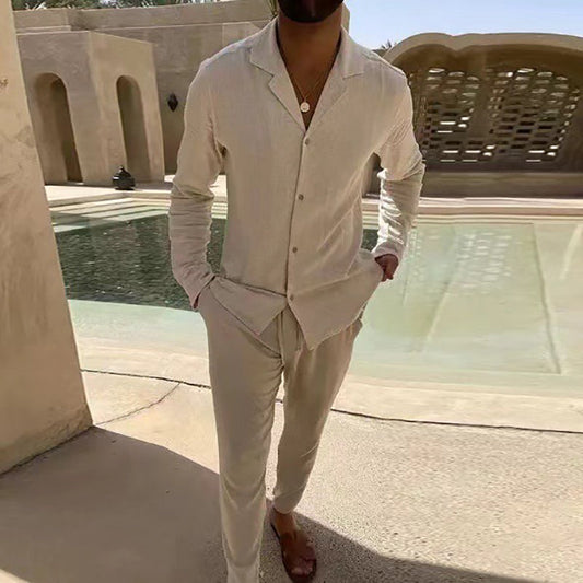 💖LAST DAY SALE 50% OFF💖Men's Minimalist Two-Piece Cotton Canvas Leisure Set