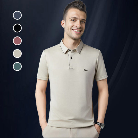 🔥Welcoming Summer🔥Men's Ice Silk Business Casual Lapel Shirt