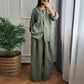 🌺HOT SALE 49% OFF🌺Hem Drawstring Top Wide-Leg Pants 2-Piece Set
