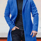 Men's Single Row Buckle Solid Color Jacket