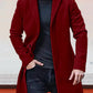 Men's Single Row Buckle Solid Color Jacket