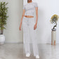 ⏳Time-Limited Special⏰Women's T-Shirt & Pants Set – Solid Color, Straight Leg, Casual 🍂