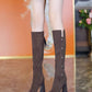 ❄️Winter Specials❄️ Pointed Toe Chunky Heel Warm Long Boots