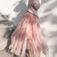 Women’s Elegant Irregular Layered Ruffles Long Skirt
