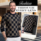 🔥Big Sale 50% OFF🔥Men‘s Checkered Printed Mock Neck Thickened Pullover Sweater