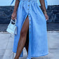 🌸Spring Specials💐 Women's V-Neck Button Down Denim Dress