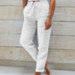 ⏳Time-Limited Special⏰Women's  Elastic Waist Cotton Linen Wide Leg Pants