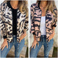 ⏳Time-limited Special⏰Women's Zebra Print Zipper Bomber Jacket