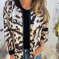 ⏳Time-limited Special⏰Women's Zebra Print Zipper Bomber Jacket