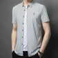 🎉🎊Men's Short Sleeve Striped Button-Down Shirt🎉🎊🌟