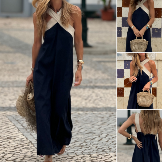 🌸Spring Specials💐 Women's Halter Neck Sleeveless Maxi Dress