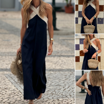 💐Spring Specials🌸 Women's Halter Neck Sleeveless Maxi Dress