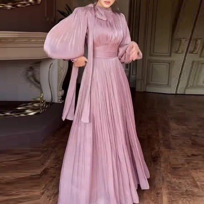 🌸Spring Specials💐 Women's Elegant Lantern Long-Sleeve Maxi Dress