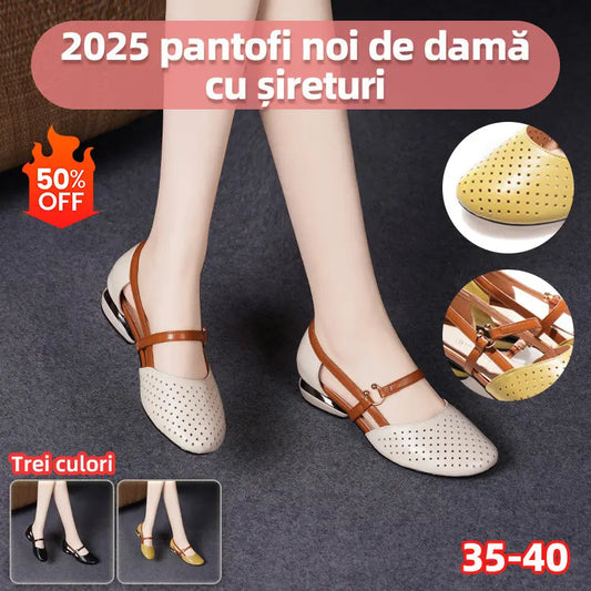 👡🎊Women's Closed-Toe Low Heel Sandals with Soft Sole🎊