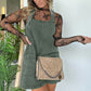 🫶👇Women's Washed Denim Sleeveless Overall Dress💥