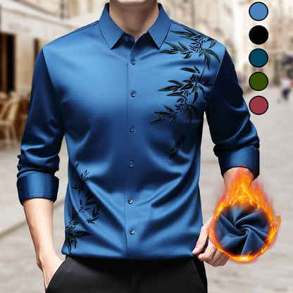 💥2025 HOT-Save56% 🔥Men's Thickened Print Lapel Button Down Shirts✈️