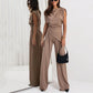 🎊Women’s Elegant Solid Color Two-Piece Set🌞😎