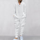 Men's 2-Piece V-Neck Baggy Sweatshirt & Joggers Set