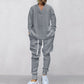 Men's 2-Piece V-Neck Baggy Sweatshirt & Joggers Set