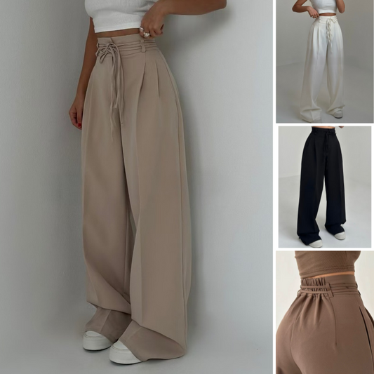 🌸Women’s Solid Color High-Waist Straight-Leg Pants🌸