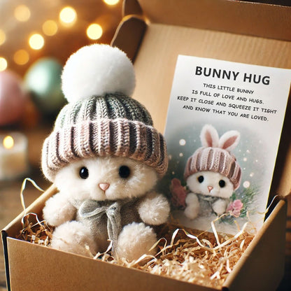 🔥Last Day: BUY 3 GET 1 FREE - Handmade🐇Mini Bunny Hug Cute Easter Gift🎁
