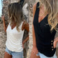 👚Button Cross V-Neck Tank Top🌟Stylish Design, Elegant Fit, Essential for Summer!