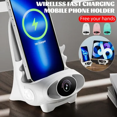 📱Mini chair wireless fast charger multifunctional phone holder
