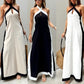 Women's Backless Halter Neck Split Maxi Dress