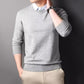 🔥🔥🔥Men's Fashion Faux Two-Piece Lapel Knit Shirt