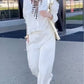 💐💐Women's Casual White Top & Pants Two-Piece Set💐💐