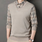 Men's Layered Style Long Sleeve Top