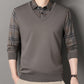 Men's Layered Style Long Sleeve Top