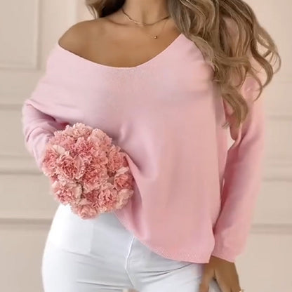 🌸Spring Specials🌸Women's Loose Off Shoulder Long Sleeve Top