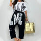 🌸🌸🌸Women's Two-Piece Casual Letter Print Outfit
