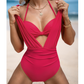 🌸Spring Specials💐 Women's Tie Solid Color Swimsuit 2-PCS Set