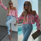 🌸🌸🌸Floral Print Smocked Off-the-Shoulder Top🌸🌸🌸