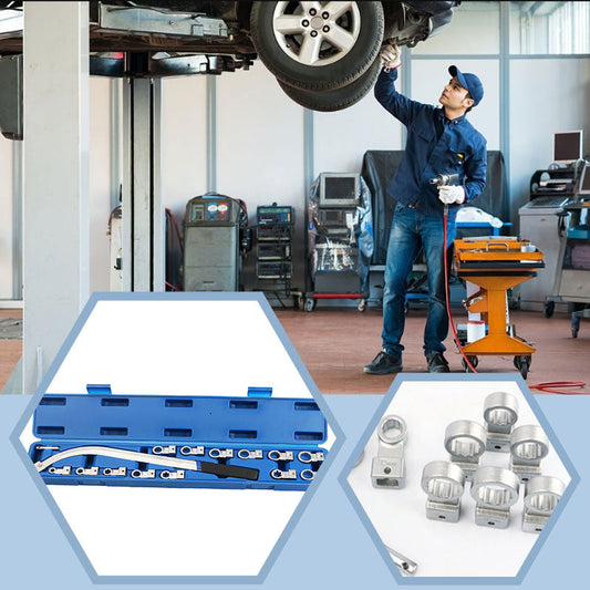 🔧Super helper🔥15 Piece Portable Replaceable Head Belt Wrenches Set ✈️Free Shipping✈️