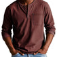 🔥Fliwos Men's Fashion Vintage Distressed Pocket Long-Sleeve Shirt