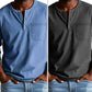 🔥Fliwos Men's Fashion Vintage Distressed Pocket Long-Sleeve Shirt