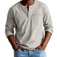 🔥Fliwos Men's Fashion Vintage Distressed Pocket Long-Sleeve Shirt
